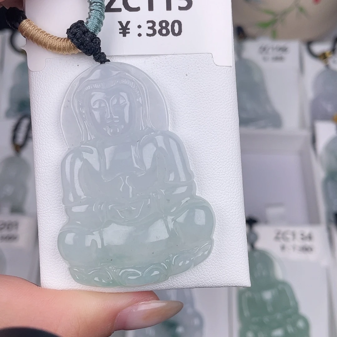 翡翠未镶嵌颈饰zc115