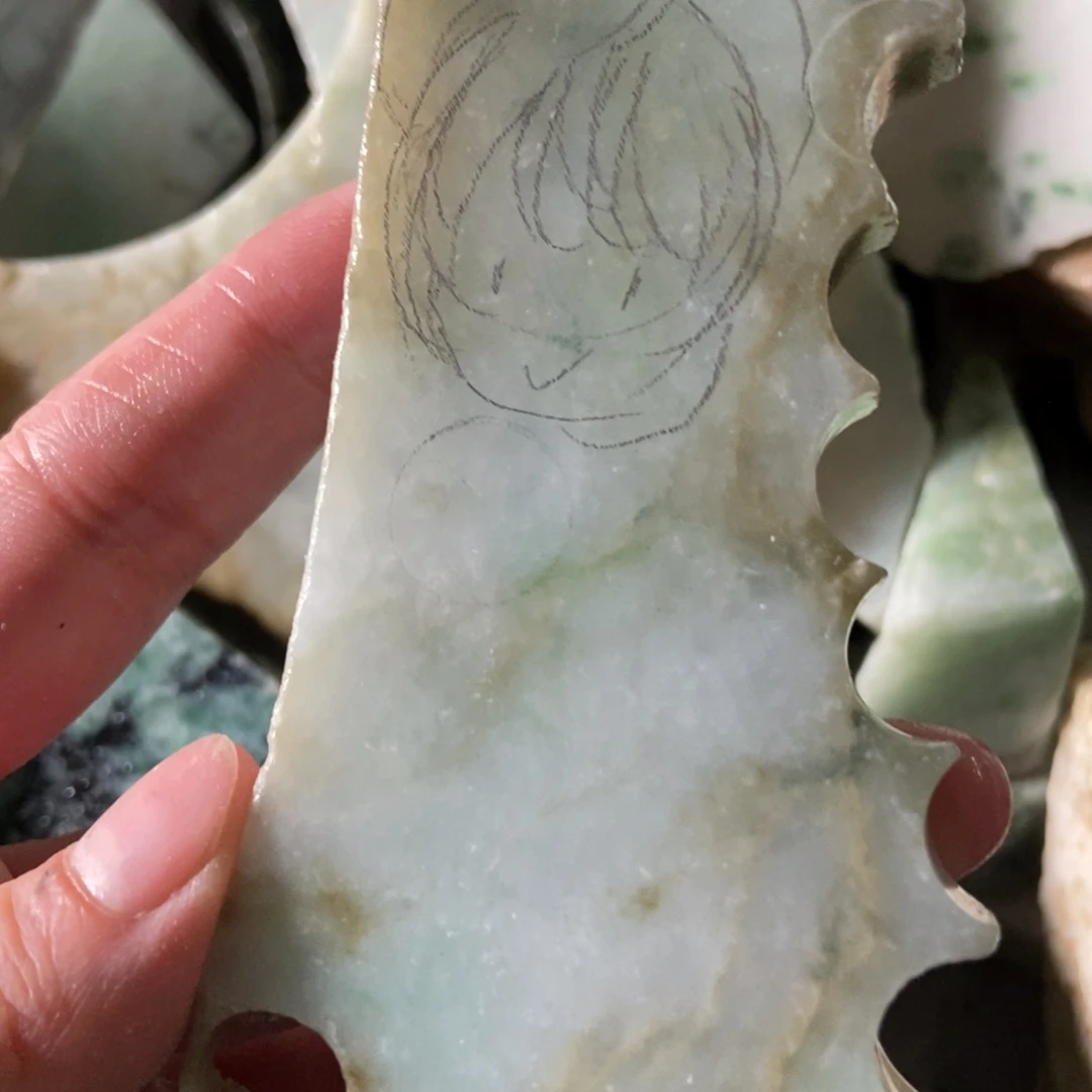 翡翠挂件未镶嵌天然翡翠