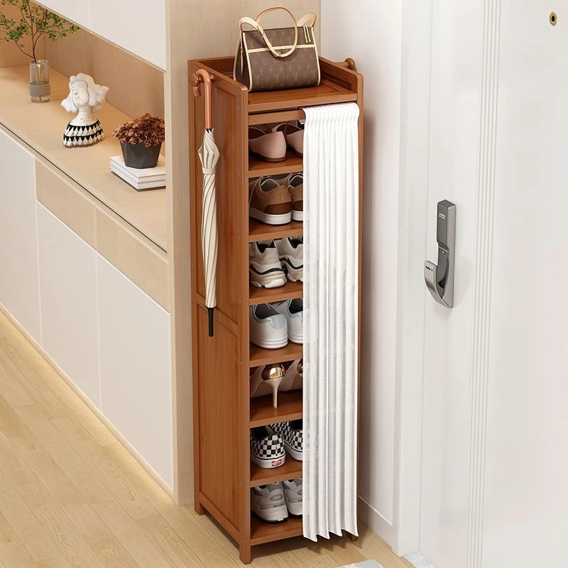 鞋架小型窄小多层门口进门落地鞋柜走廊入户简约家用鞋架子大容量