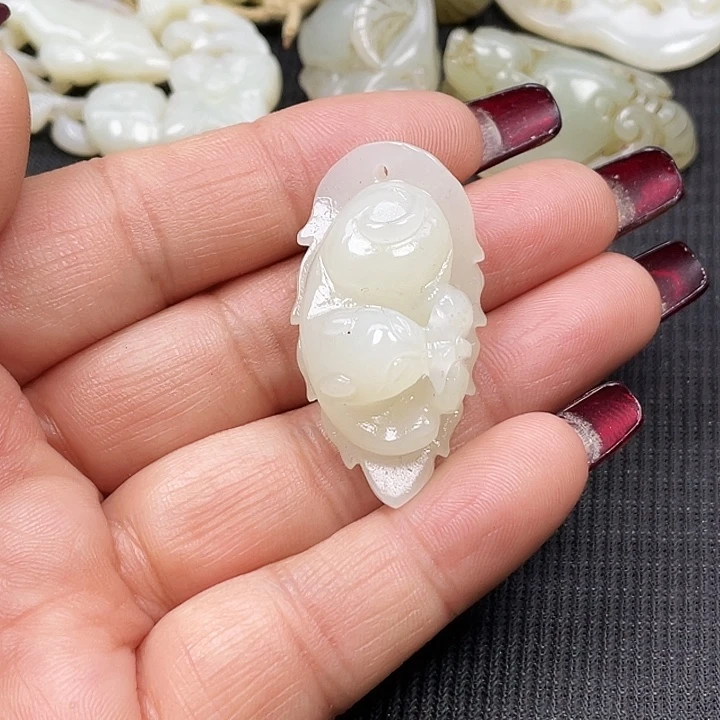 和田玉（白玉）挂件未镶嵌