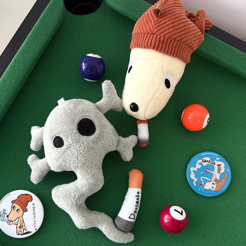 DONSMOKE熄烟小狗玩偶挂饰DSM叛逆治愈玩偶可爱趣味百搭挂饰毛绒