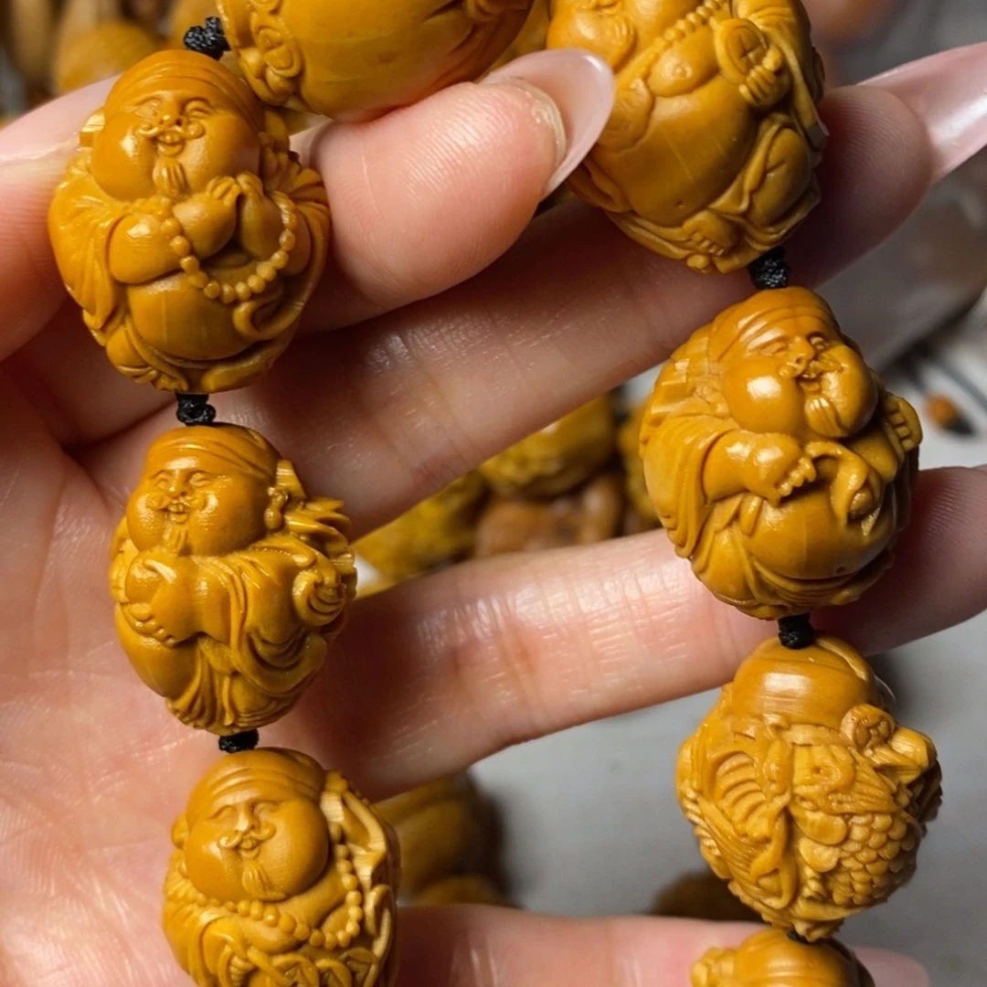 橄榄核手串/手链瑞兽财神