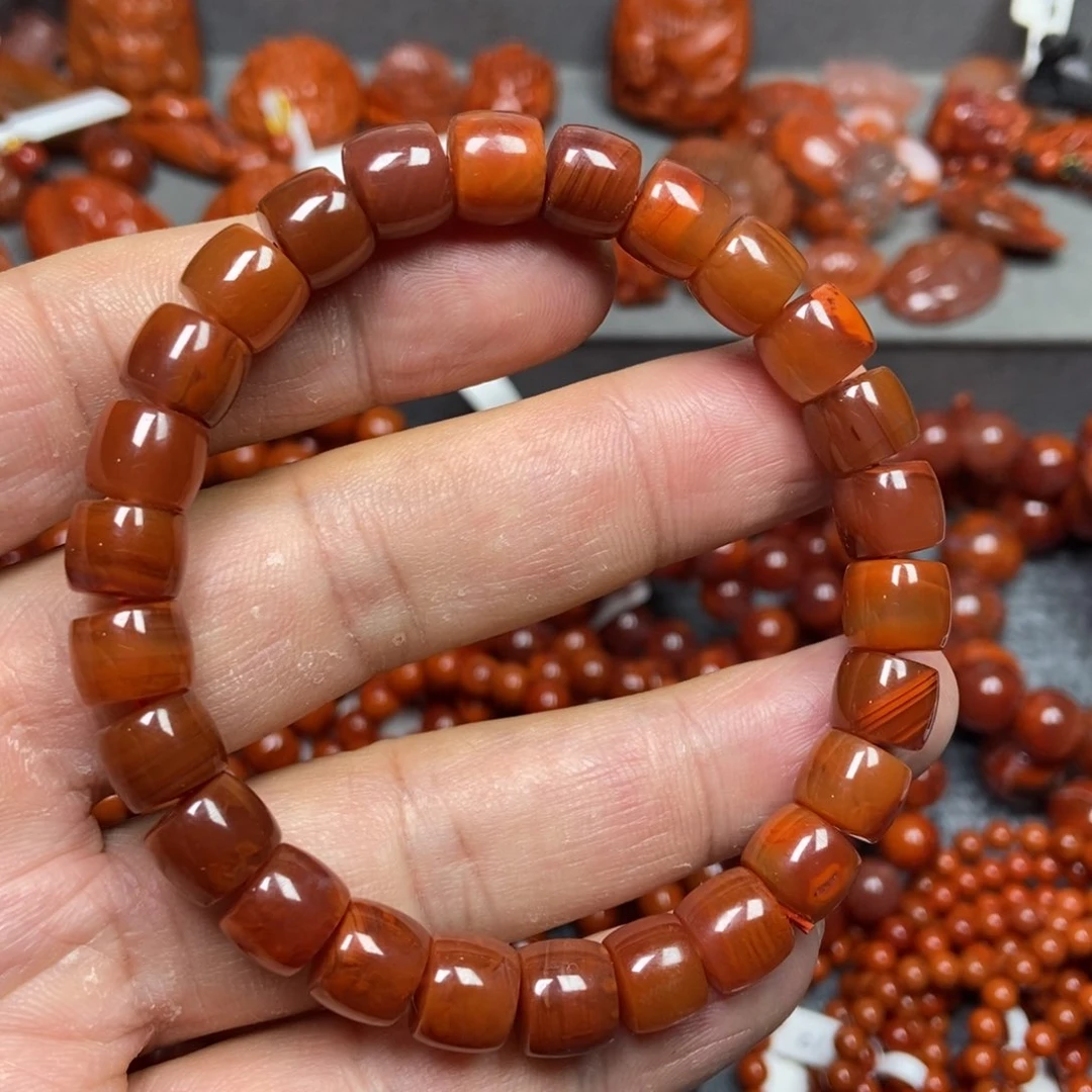 南红玛瑙手串未镶嵌9mm