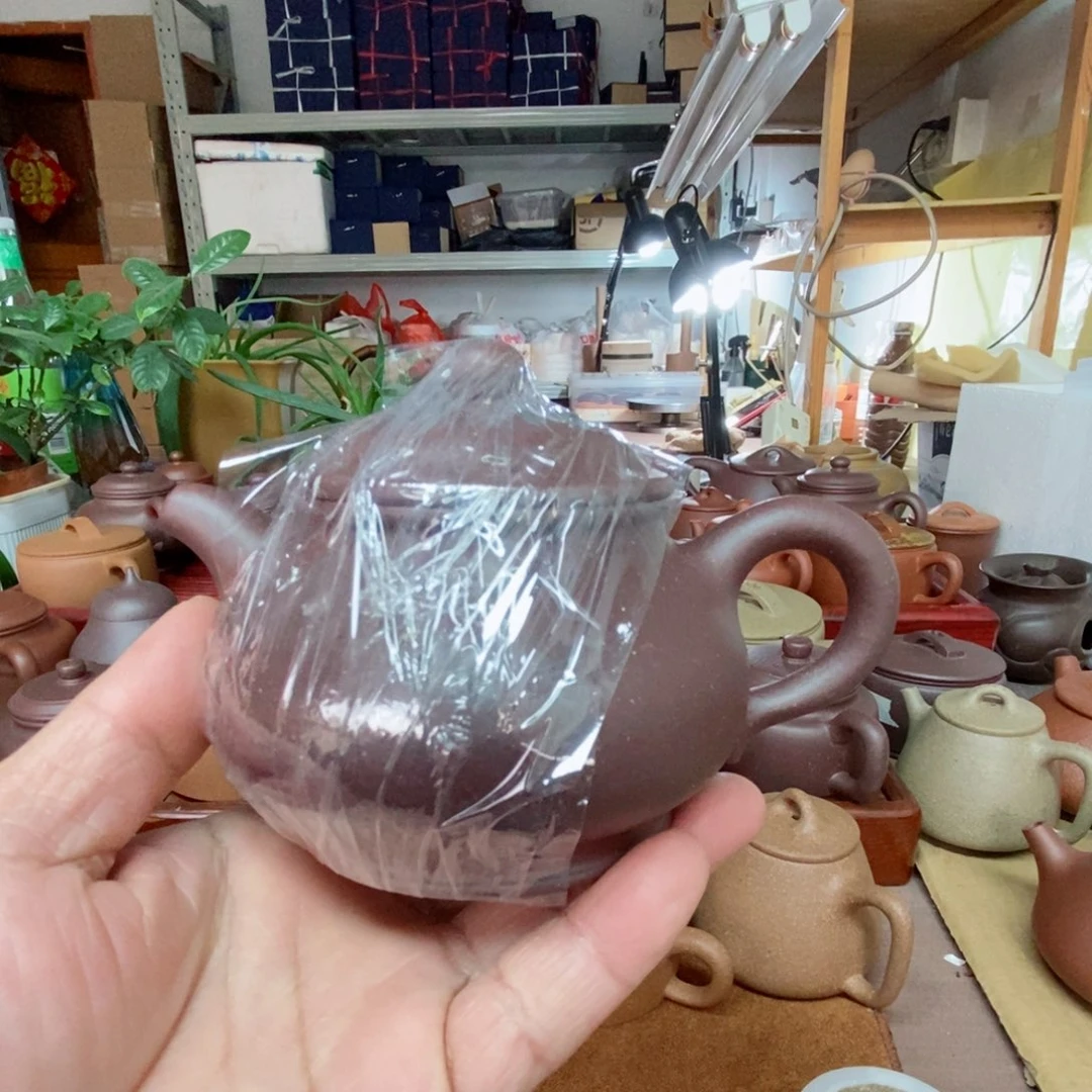 紫砂茶壶傅*"紫泥零添加潘壶190 cc