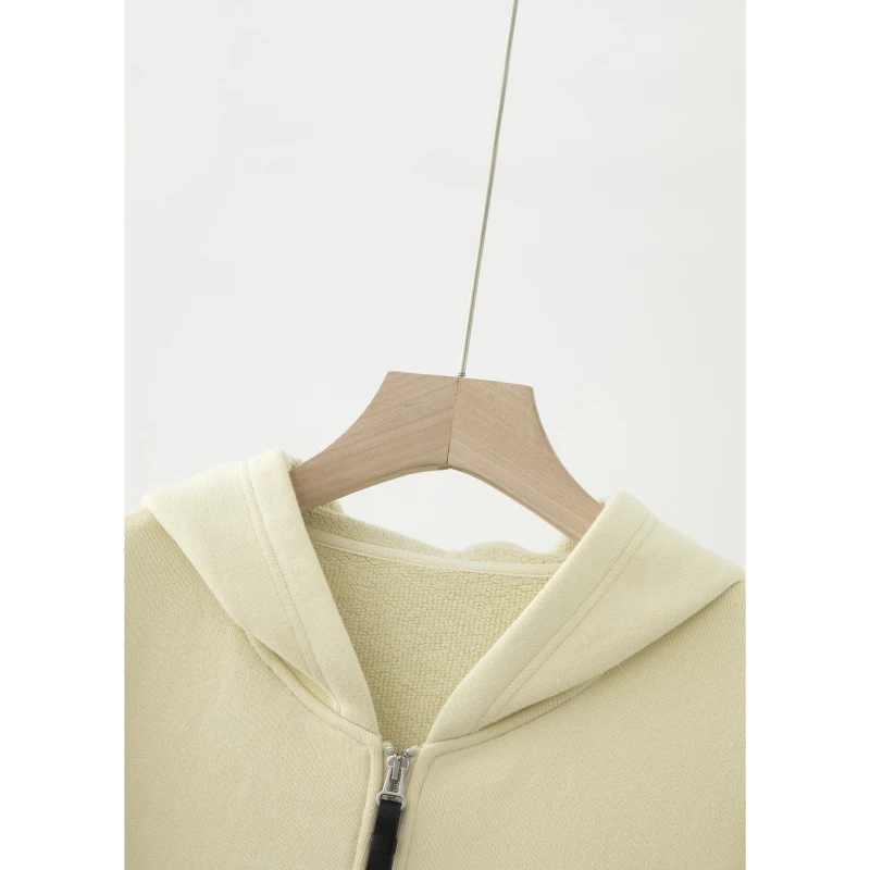 加绒简约休闲廓形连帽卫衣外套NT4K2142