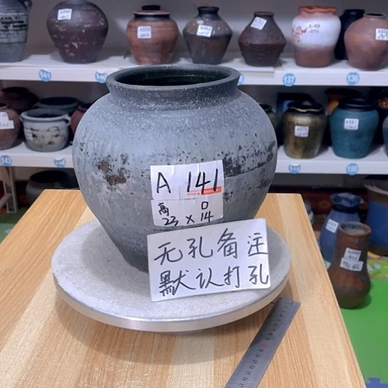 红陶手工制作工艺花盆