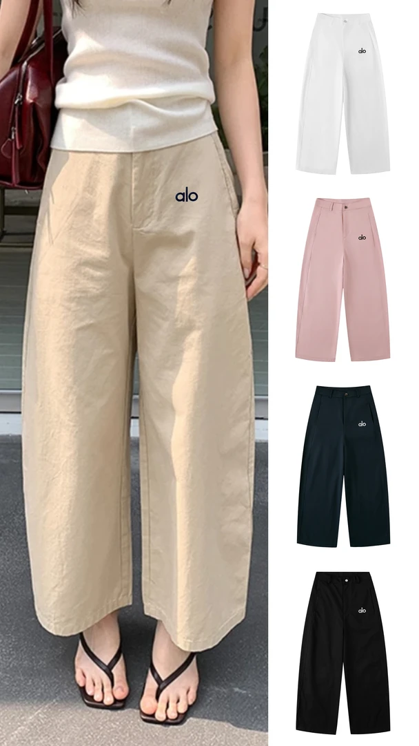 「韩国单」【100棉】复古高阶立裁百搭ins风时尚百搭九分纯棉长款