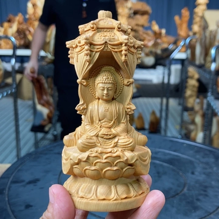 柏木（崖柏）西方三佛