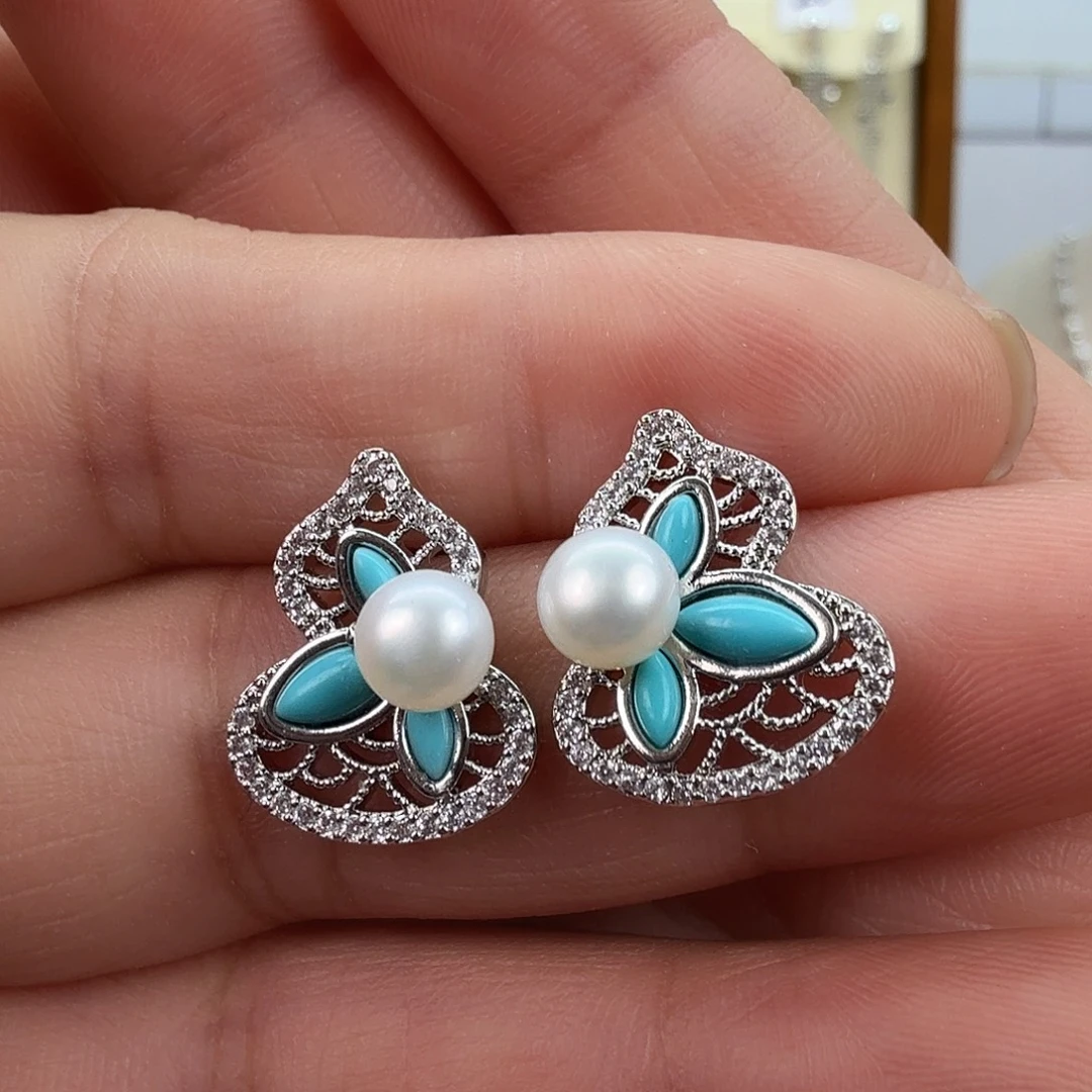 未镶嵌淡水珍珠耳饰