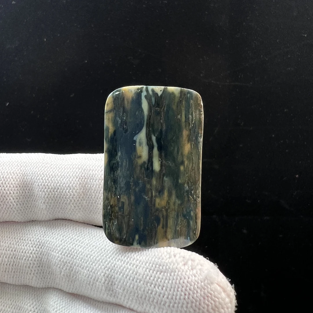 P4534天然猛犸牙 肥皂 无事牌 22*36*6mm支持鉴定 假一罚四