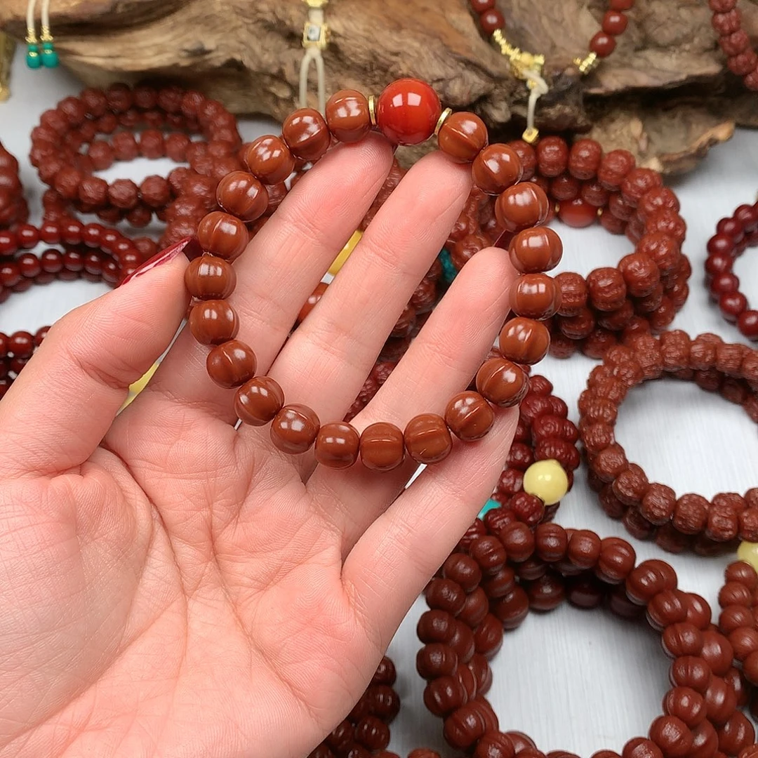 吊坠猴头核桃光面鲨鱼11➕红