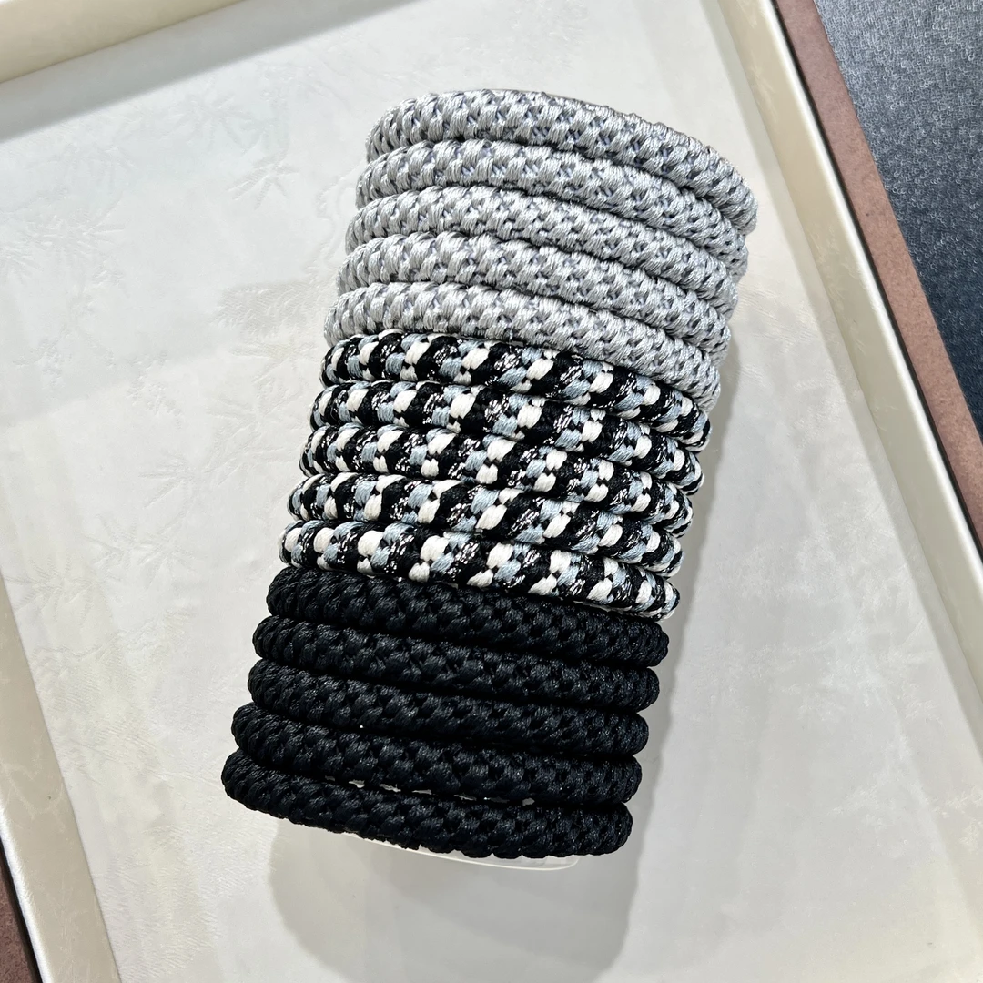 FS-57网红爆款高弹力耐用三色多对加粗发绳