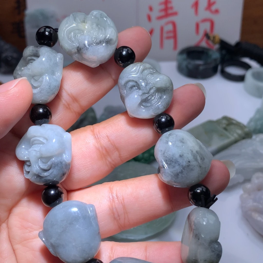 翡翠未镶嵌颈饰保真天然A货翡翠