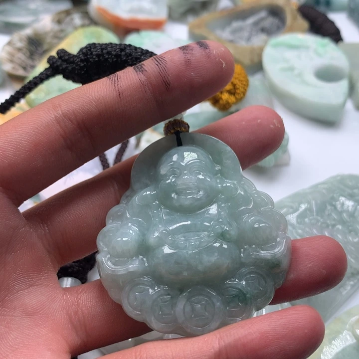 颈饰未镶嵌翡翠保真天然a货翡翠