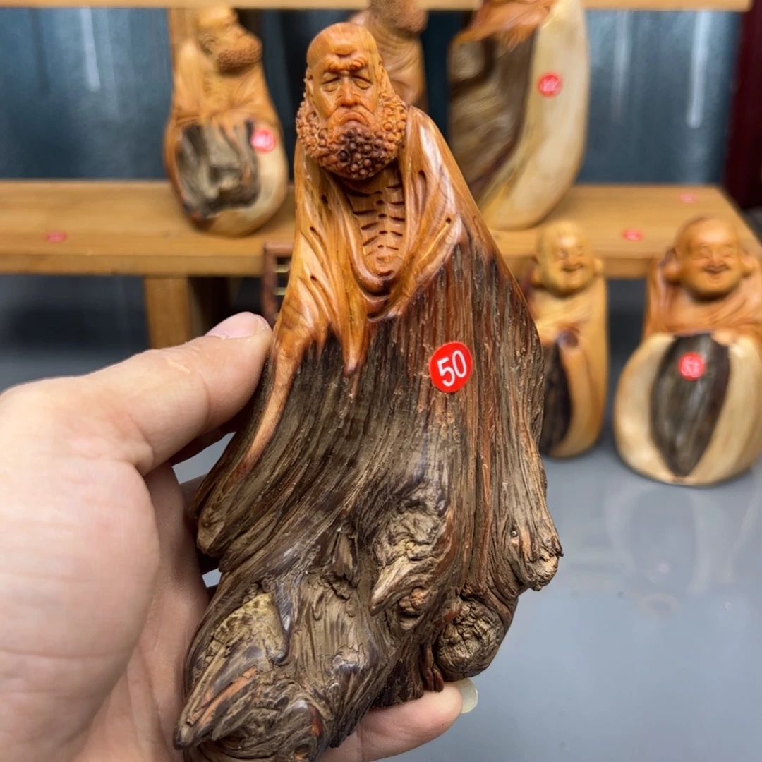 e***c木崖柏木摆件手把件