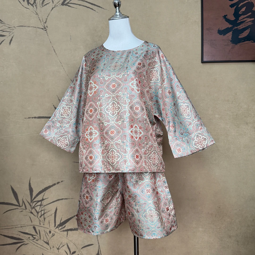 【卷卷新中式】”宝象纹“蜀锦罗！100%桑蚕丝 高配双穿套装