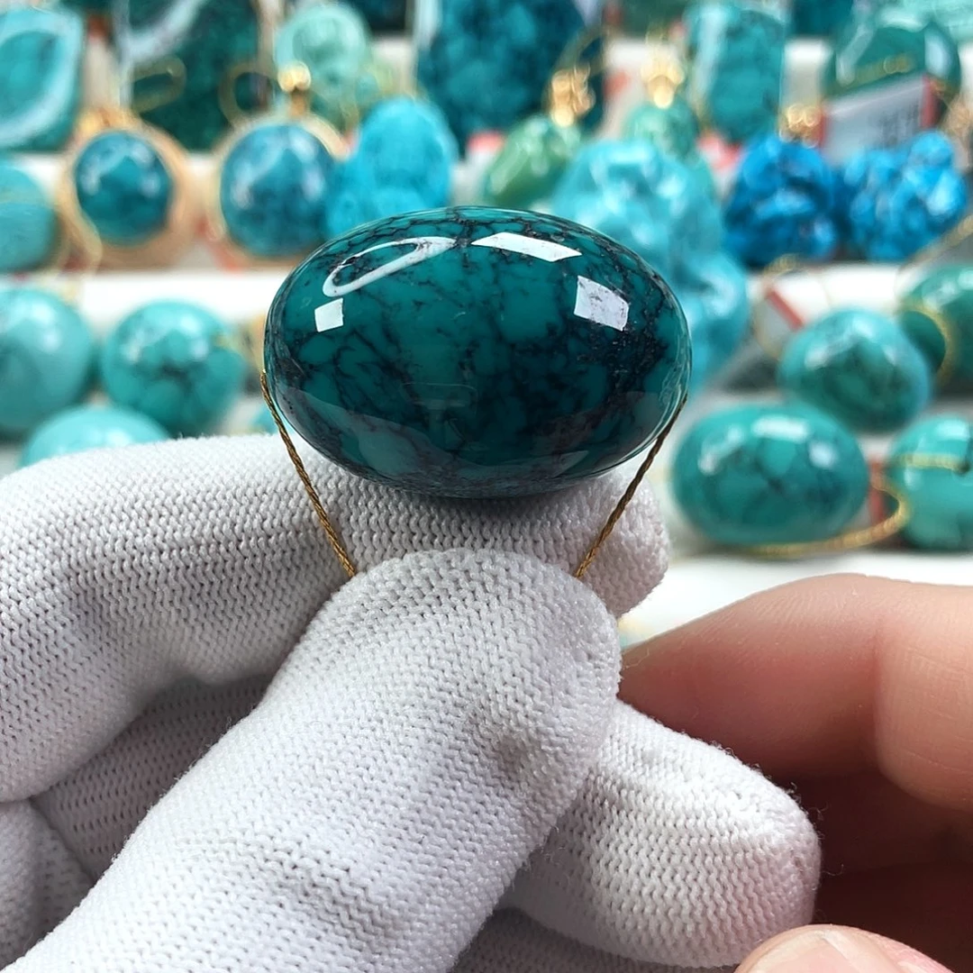 绿松石未镶嵌车挂直径22