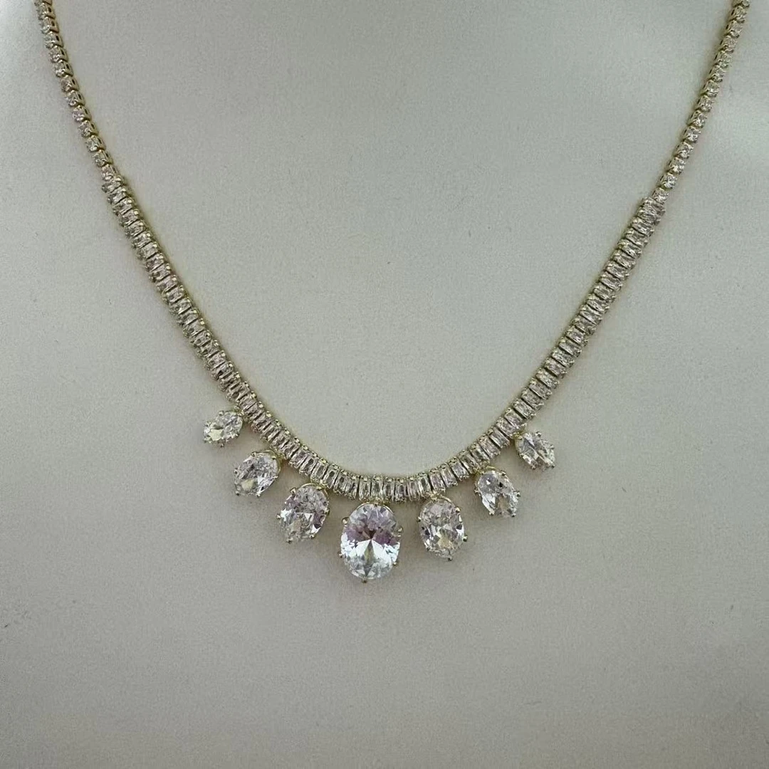 【南非甄选】NFZX 高端定制 XB-128豪镶鸽子蛋项链