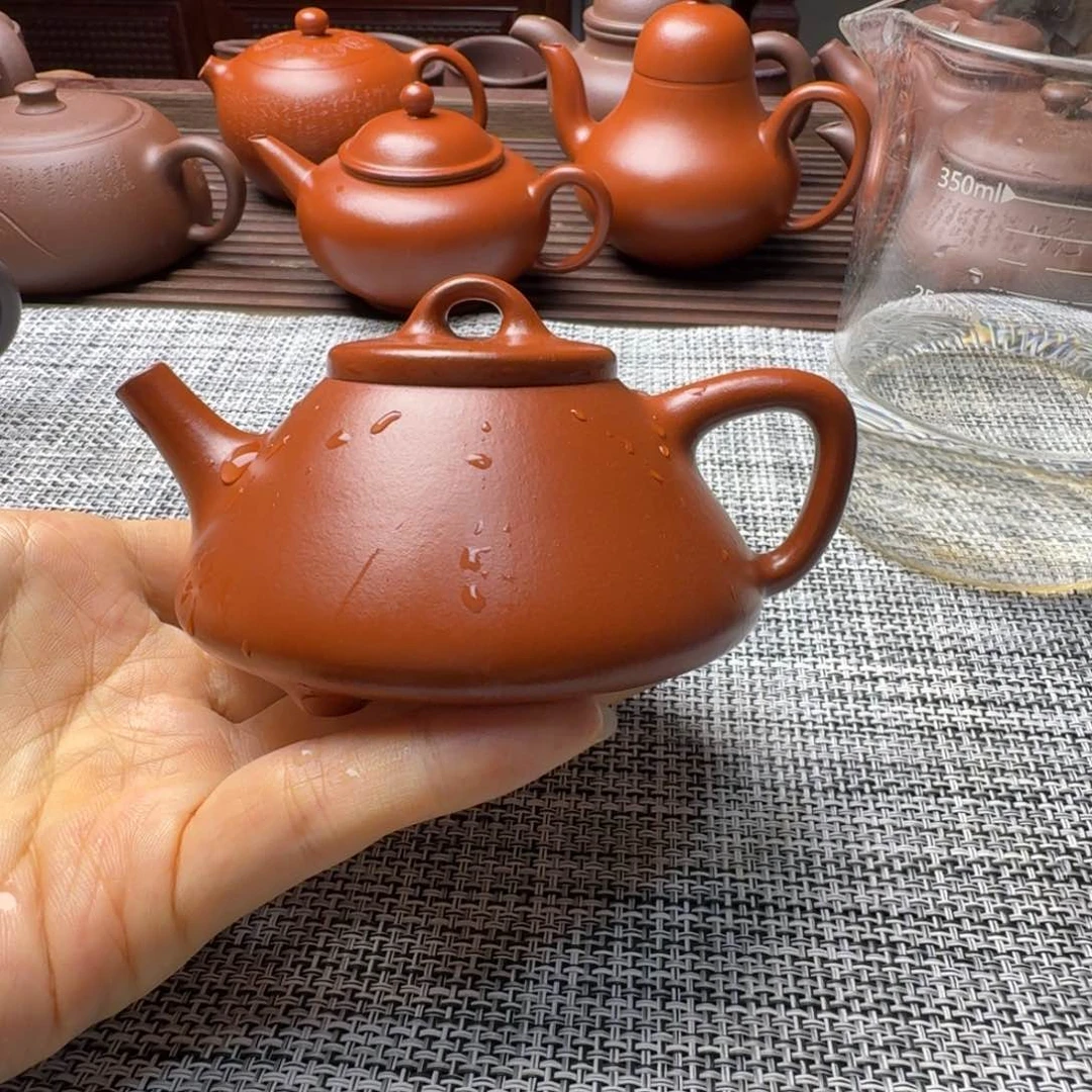 茶壶紫砂150cc紫砂壶朱泥