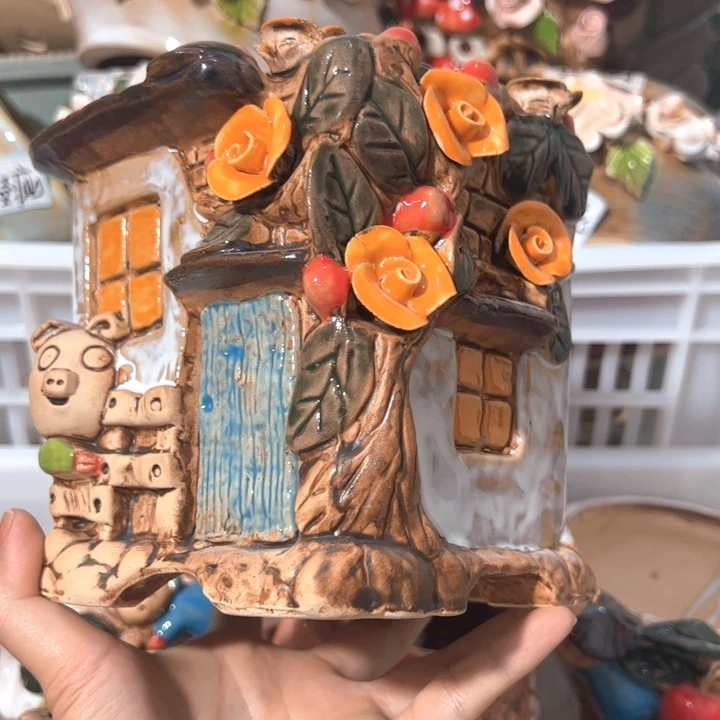 陶瓷多肉花盆15包邮