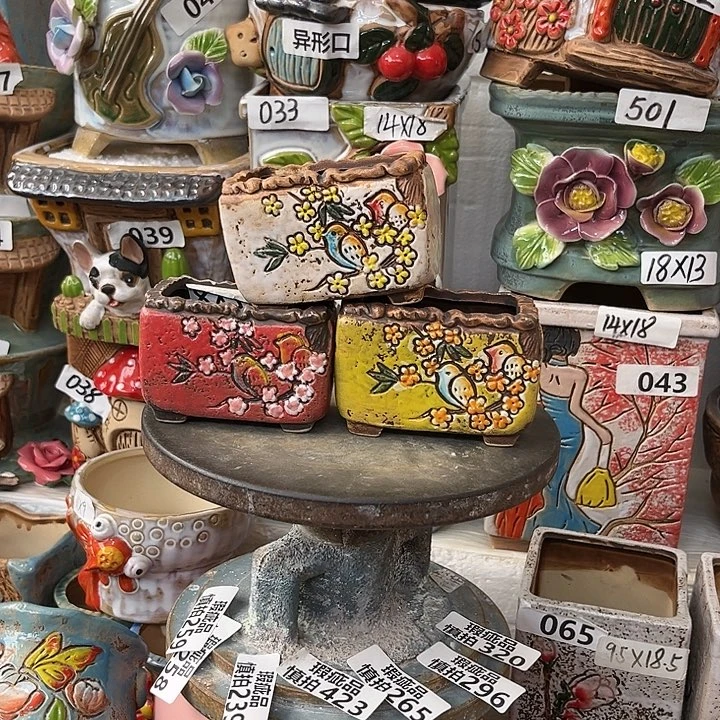 粗陶材质多肉花盆