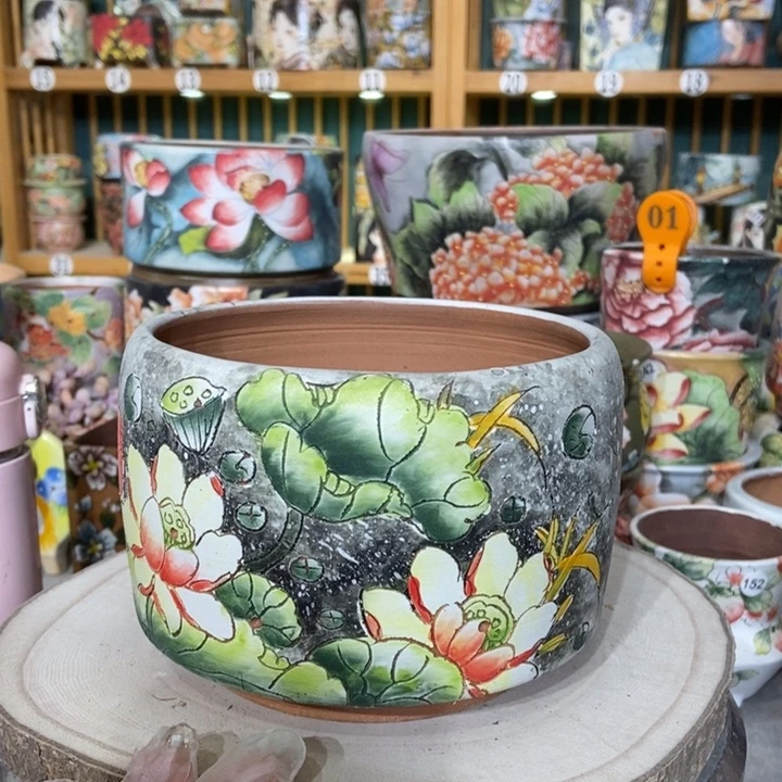 红陶景德镇艺术手绘作品