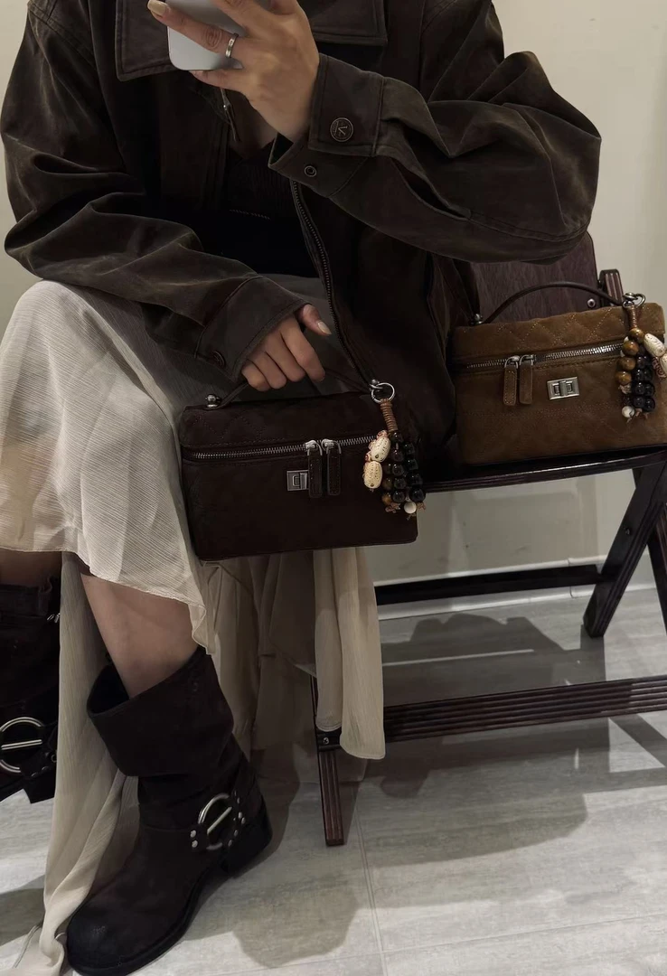 拾野包铺-韩式时尚百搭磨砂盒子包