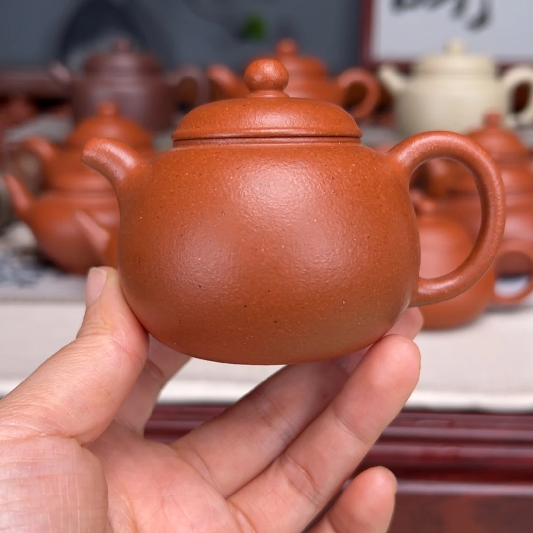 紫砂茶壶宝山红泥120