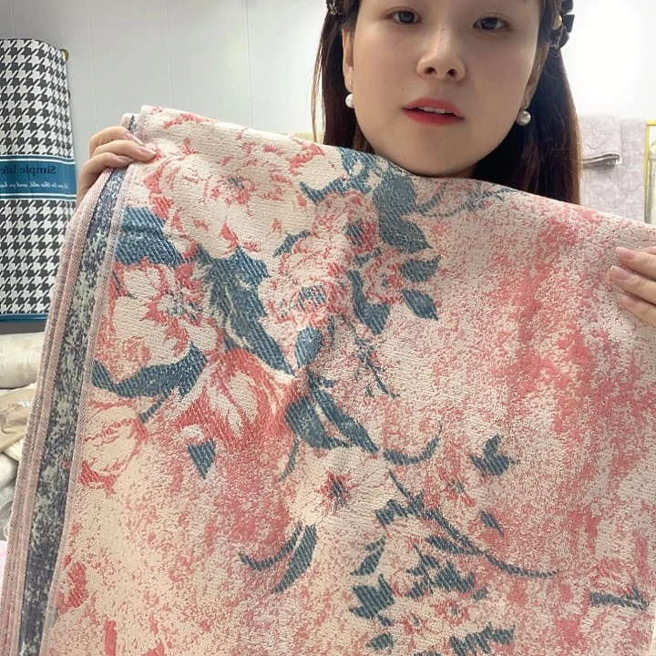 棉罗布麻粉花绿叶2.0*2.3