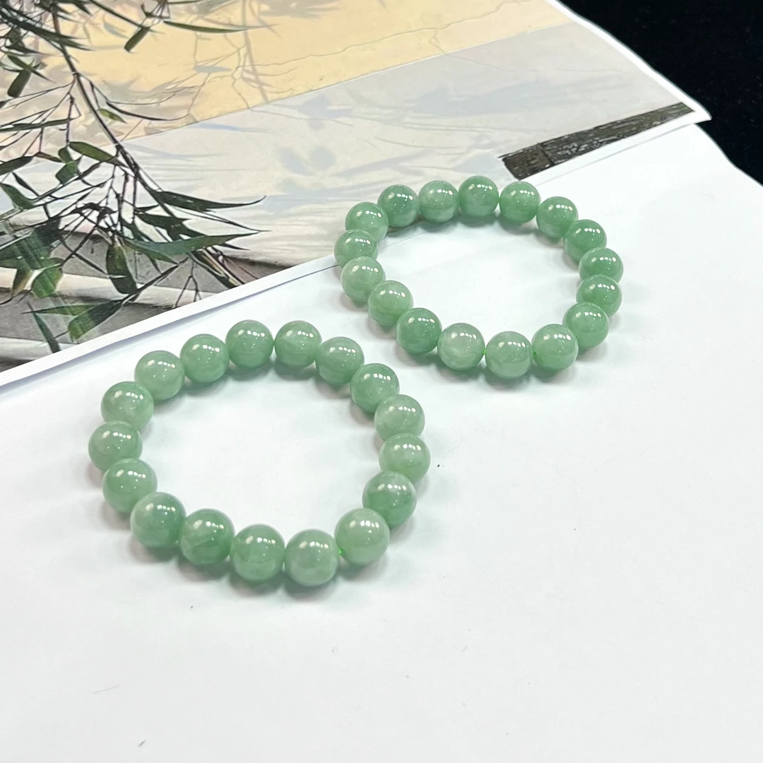 【云上叙】翡翠单圈手串-多样性发一件-11.5mm-V91486-K（商城）