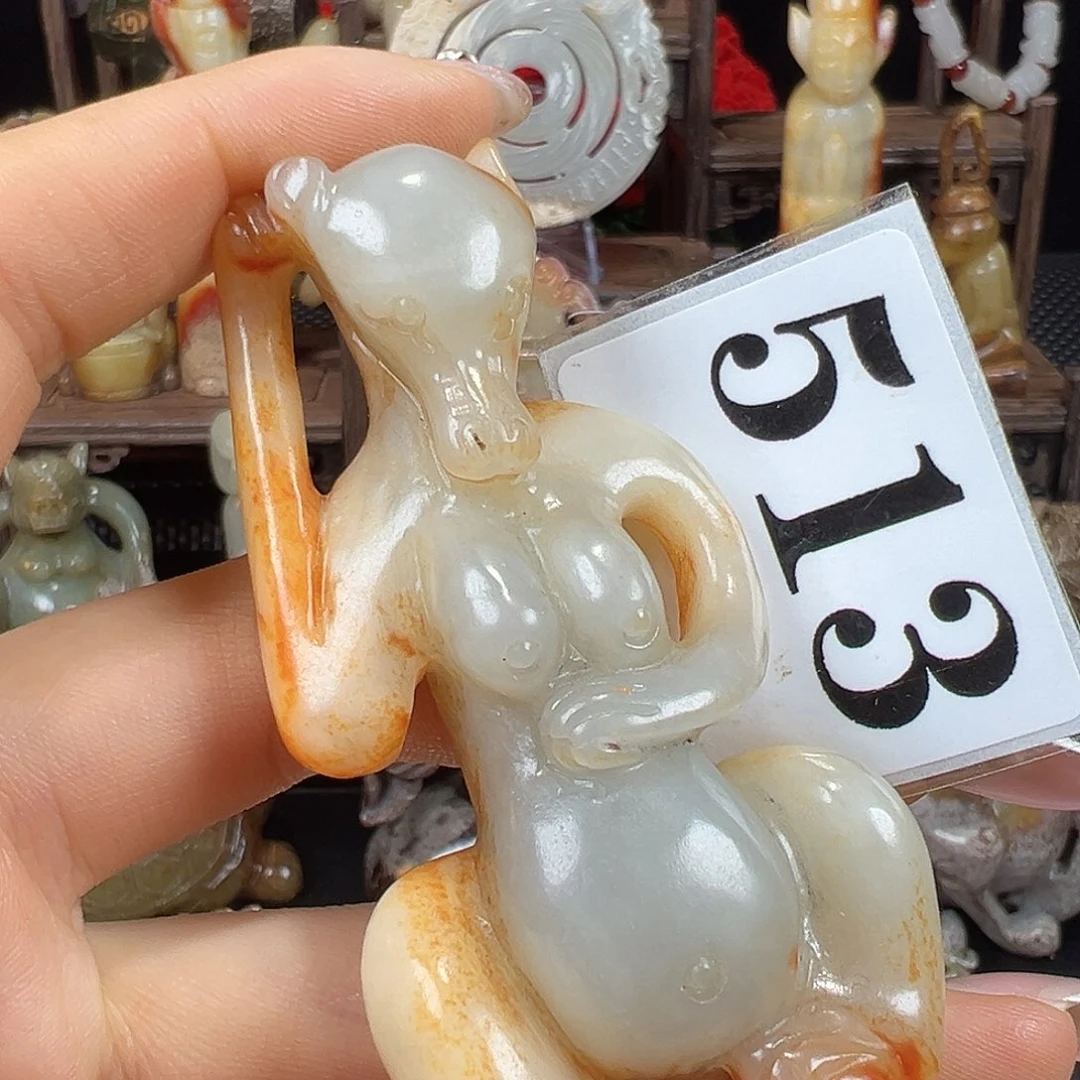 和田玉未镶嵌挂件