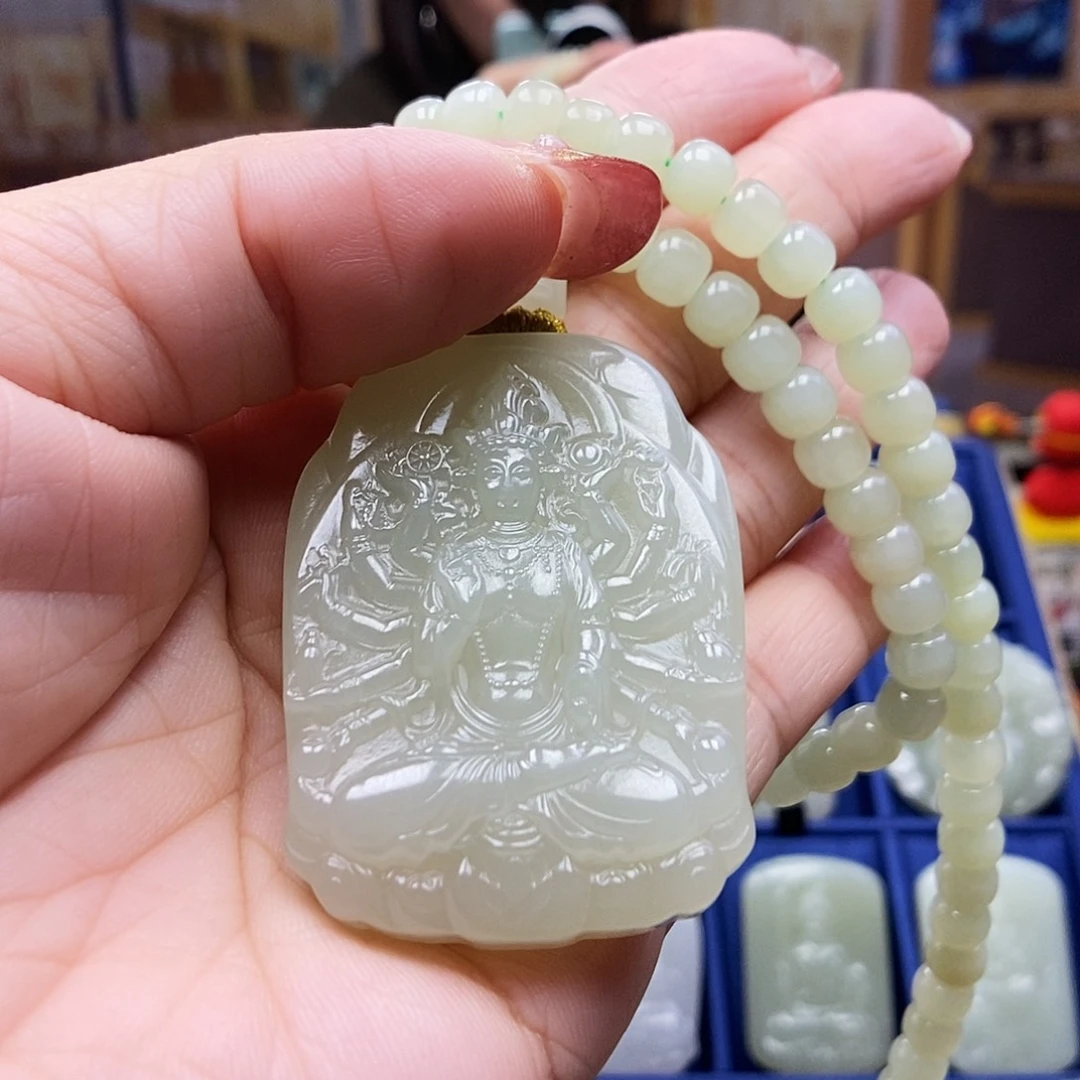 和田玉颈饰未镶嵌用****7