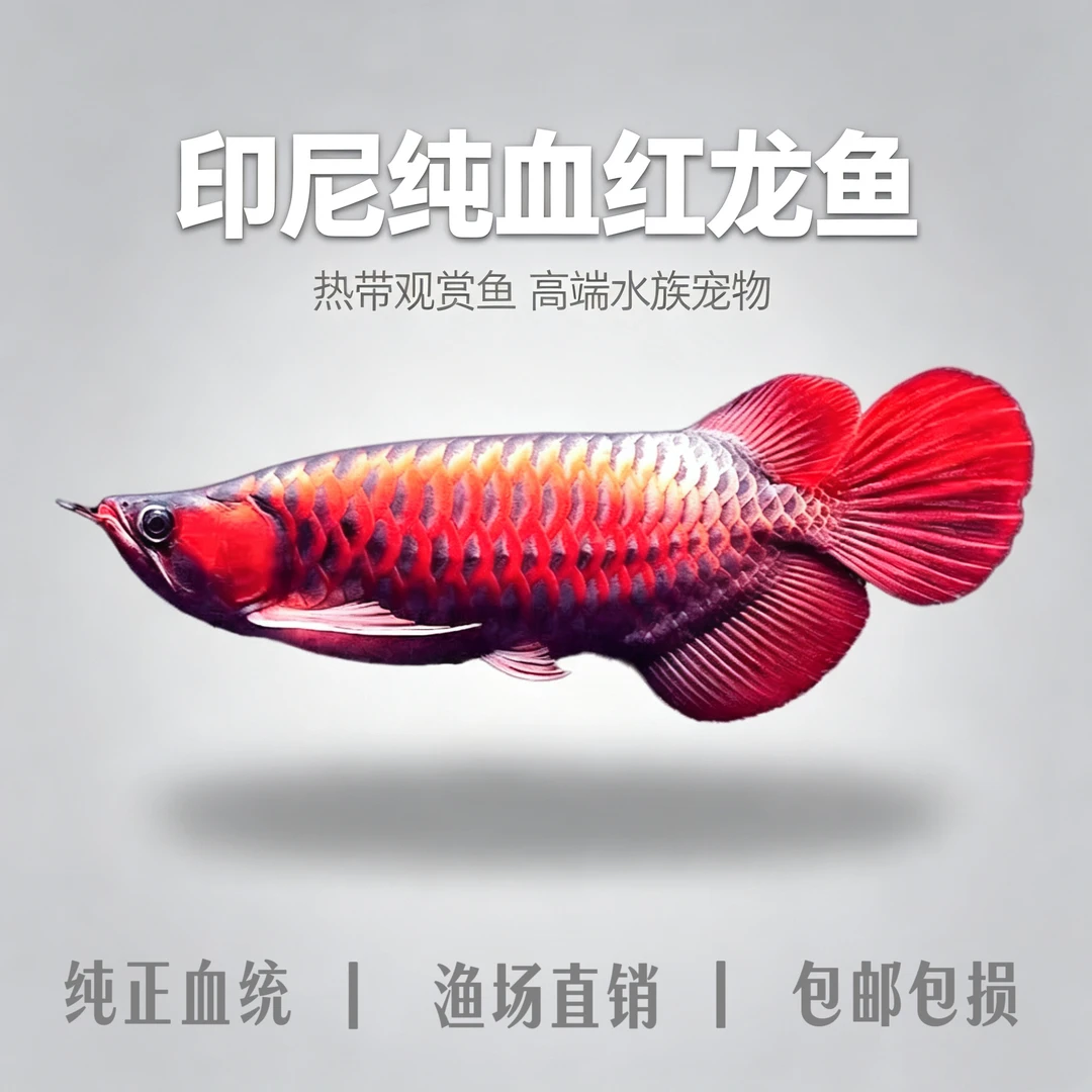 【福利专属】印尼超血红辣椒红龙鱼观赏鱼活体鱼苗