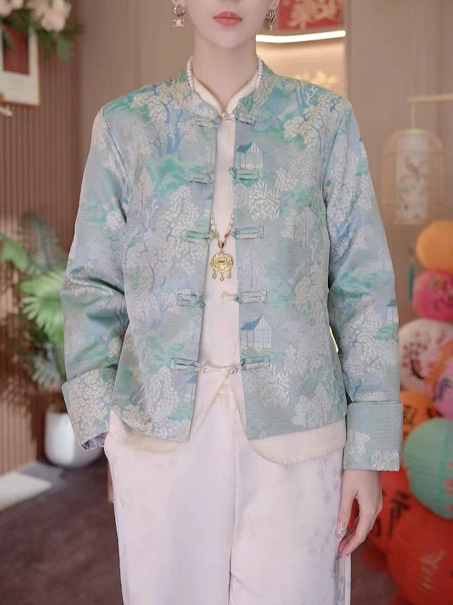 双面穿新中式复古国风休闲百搭双面穿外套2025A3888—小璐