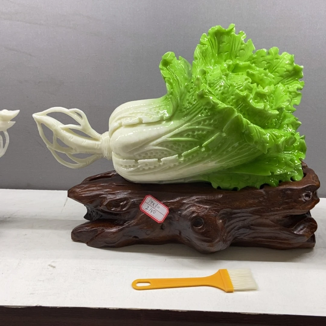 帅***杯玉白菜摆件家居摆件