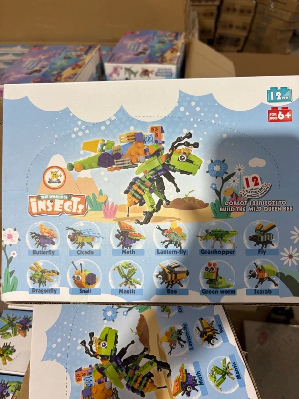 昆虫积木海洋积木科学玩具礼物