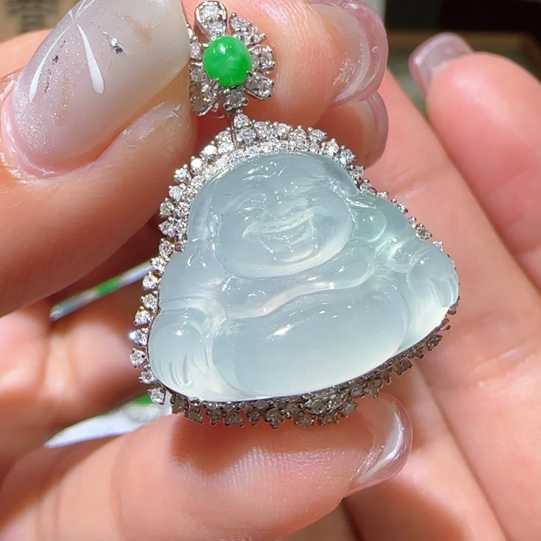 【闪购商品】翡翠颈饰18K金镶嵌缅甸