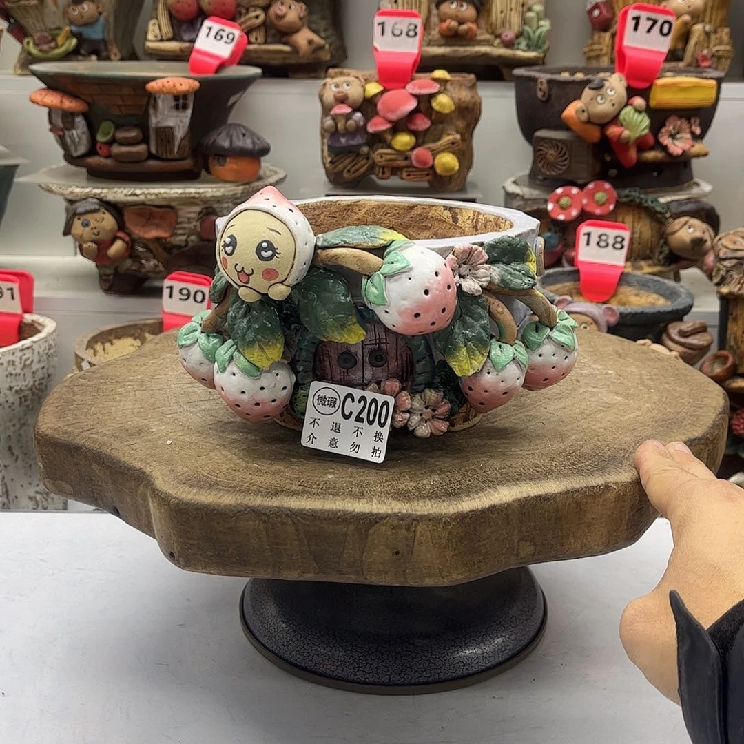 花盆200白狐瑕疵福利