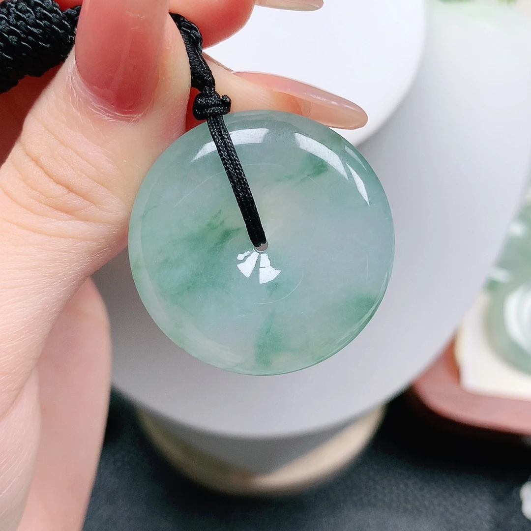 翡翠未镶嵌颈饰平安30.6-7.4
