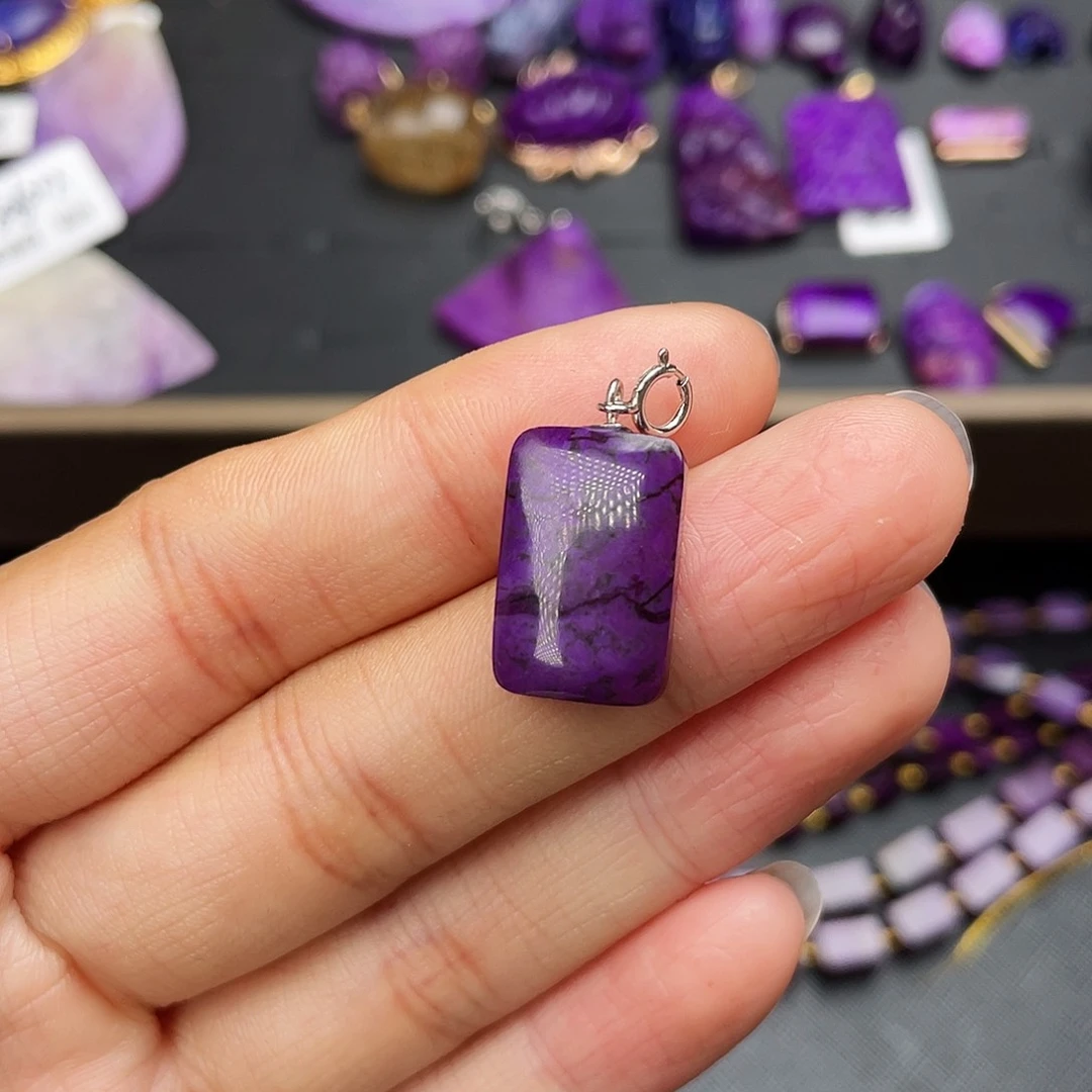 苏纪石（舒俱来）吊坠银S925镶嵌