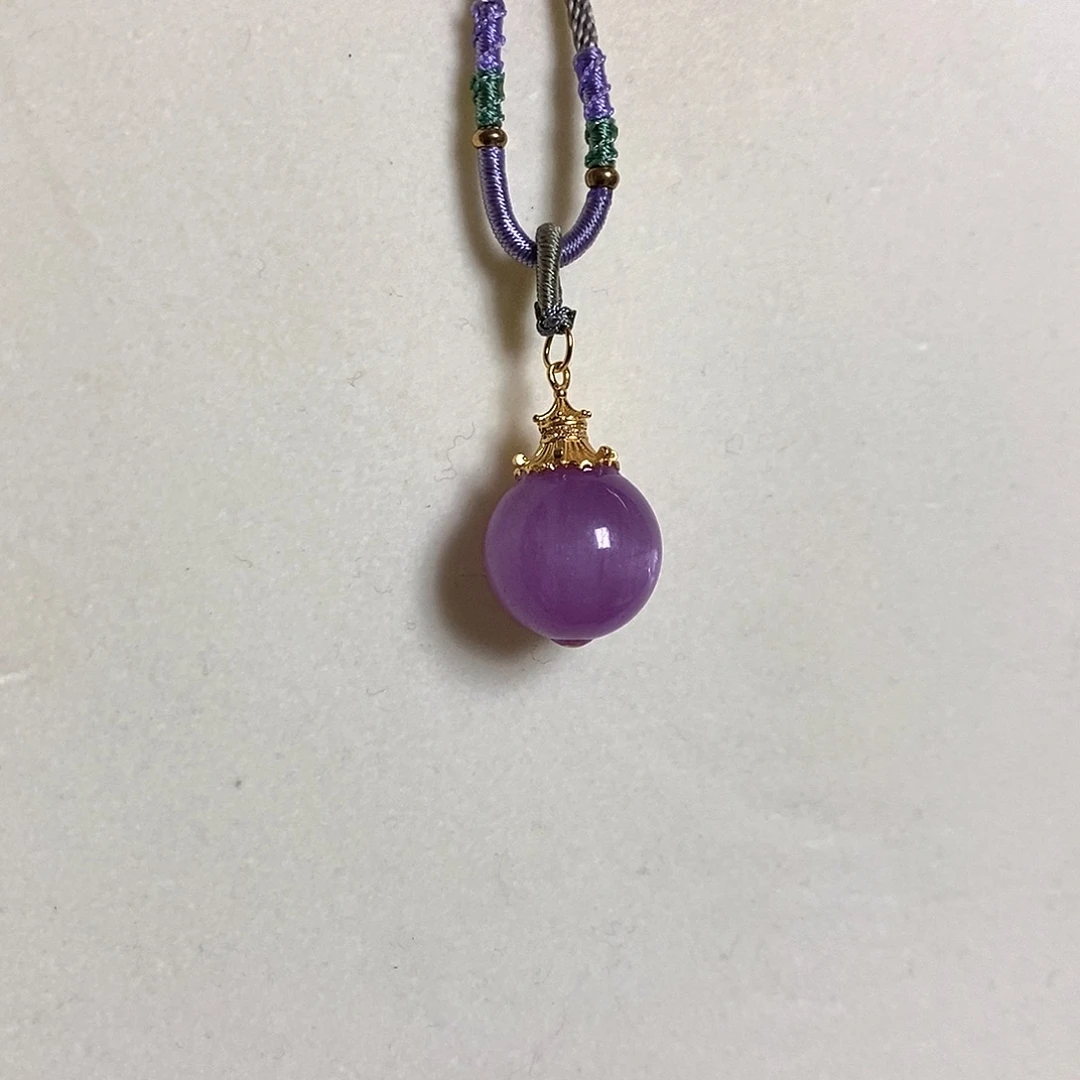 锂辉石紫锂辉高冰收藏级龙珠17+银S925镶嵌