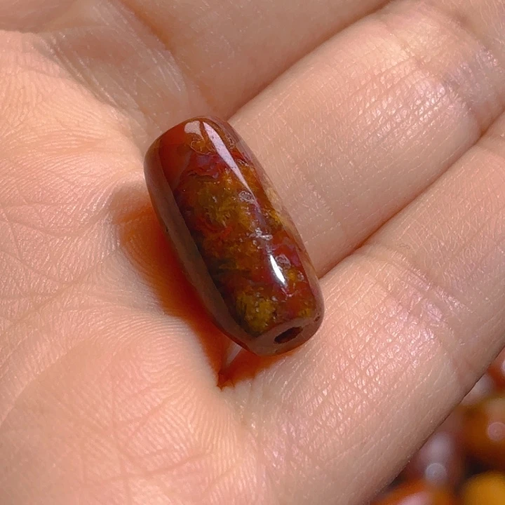 玛瑙/玉髓吊坠(不含链)未镶嵌夜****火