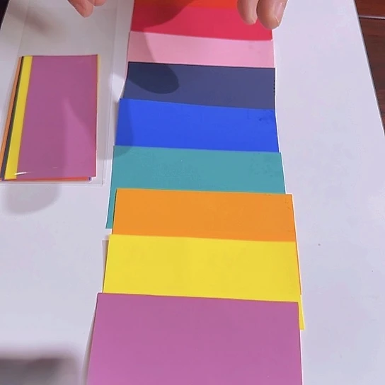 10色的纸的小样康乾纸墨