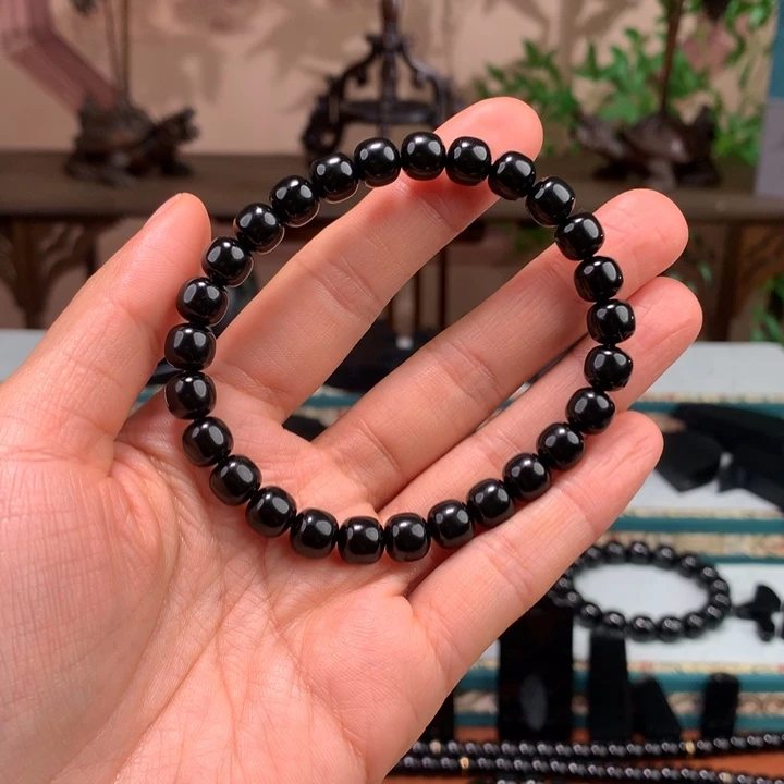 和田玉（青玉）手链未镶嵌橘*树