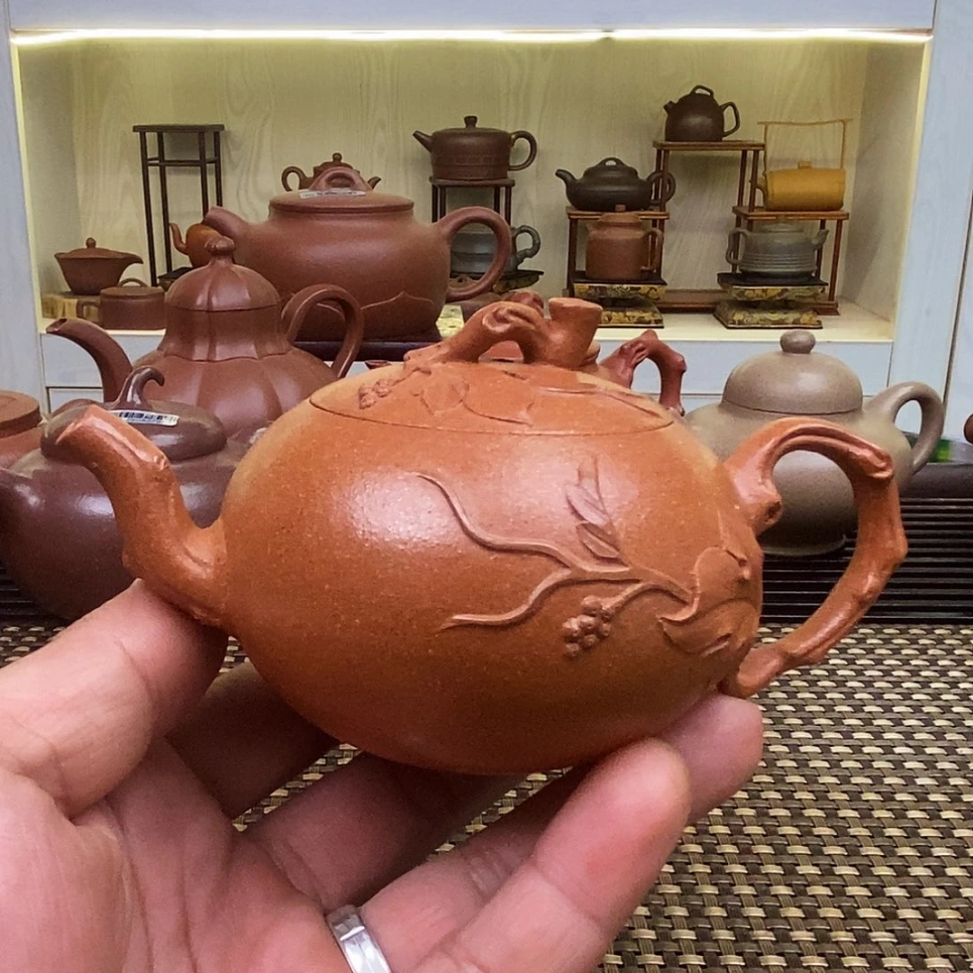 茶壶紫砂松鼠葡萄180毫升