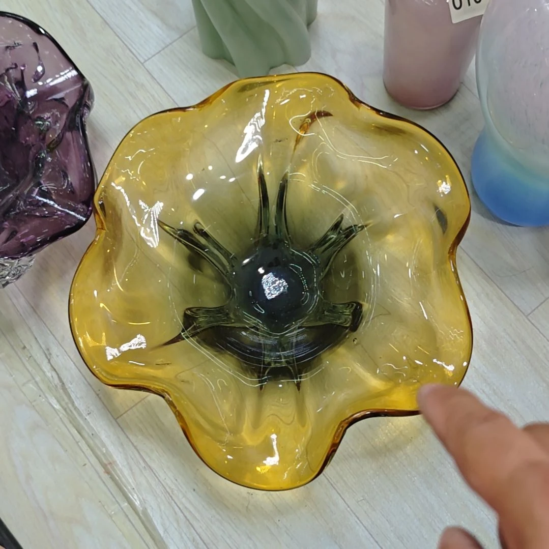 琉璃重工果盘摆件微瑕不售后