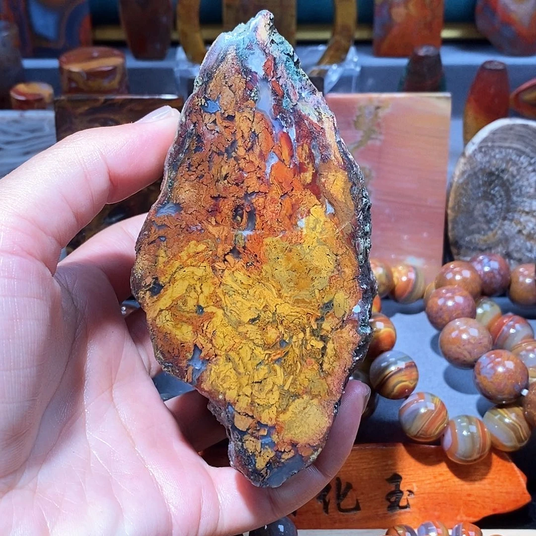 硅化玉天然北票硅化玉原石未镶嵌
