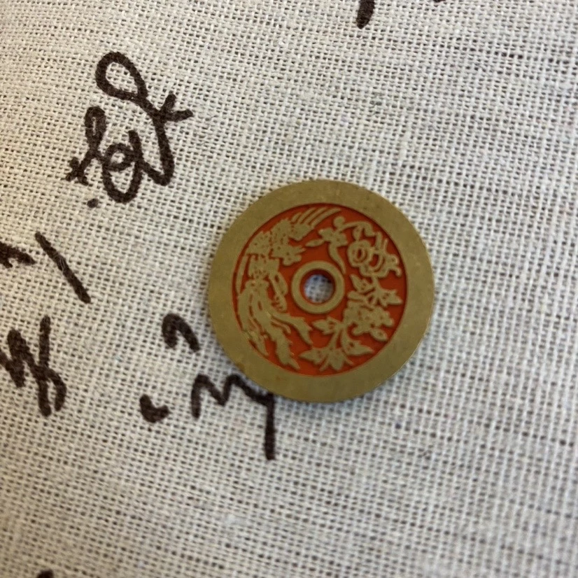 铜吊坠 铜吊坠龙凤-120867