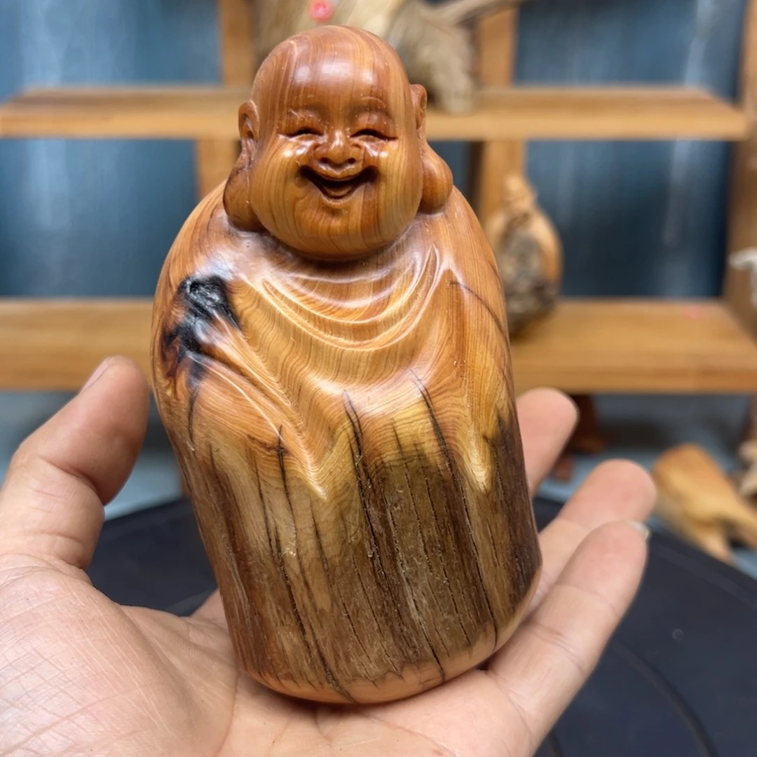 木青**水崖柏木摆件手把件，