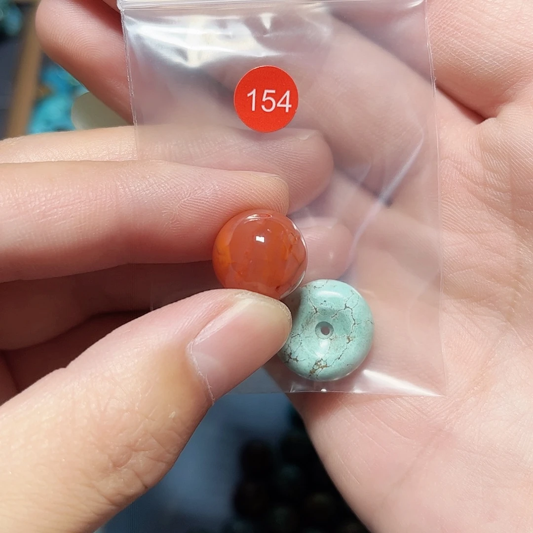 桥****玛瑙/玉髓未镶嵌圆珠桶珠老型手串！！
